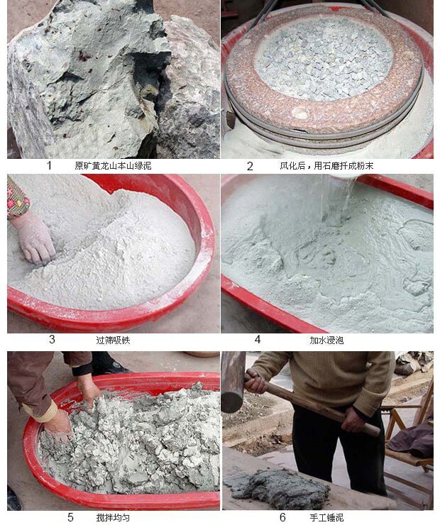 Заготовка исинской глины