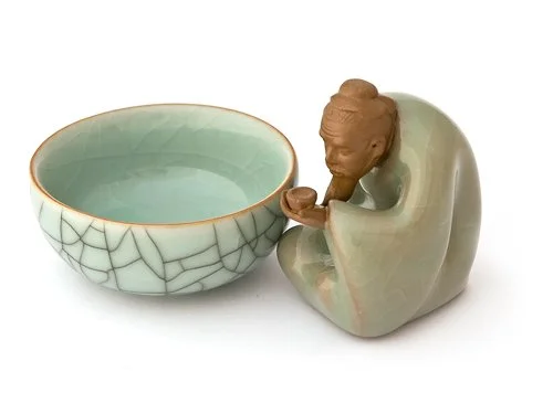 YBK Tech Tazza Gaiwan Tradizionale Cinese In Porcellana – 300 Ml, Con Coperchio E Sottocoppa, Motivi Floreali, Per Cerimonia Del Tè Kung Fu